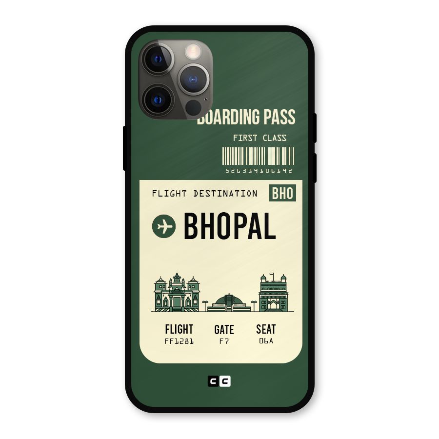 Bhopal Boarding Pass Metal Back Case for iPhone 12 Pro