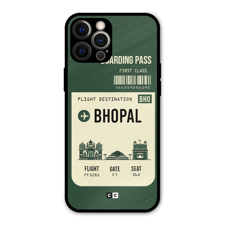 Bhopal Boarding Pass Metal Back Case for iPhone 12 Pro Max