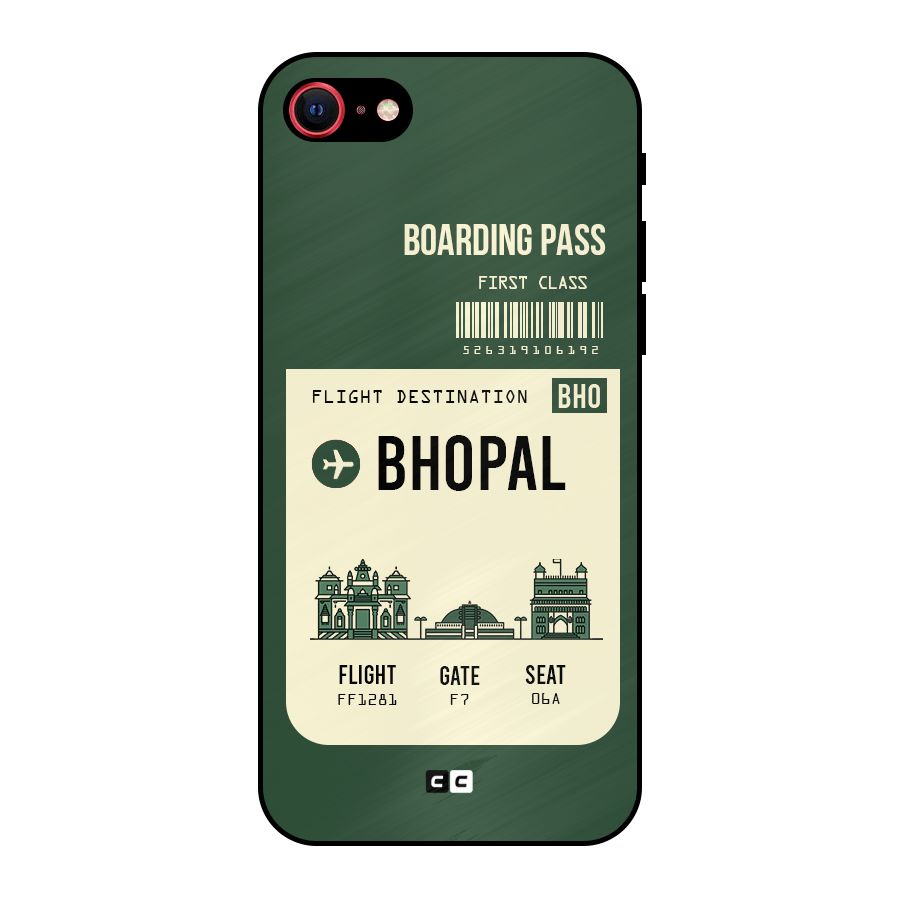 Bhopal Boarding Pass Metal Back Case for iPhone 8