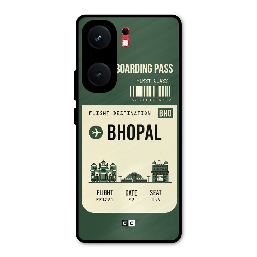 Bhopal Boarding Pass Metal Back Case for iQOO Neo 9 Pro