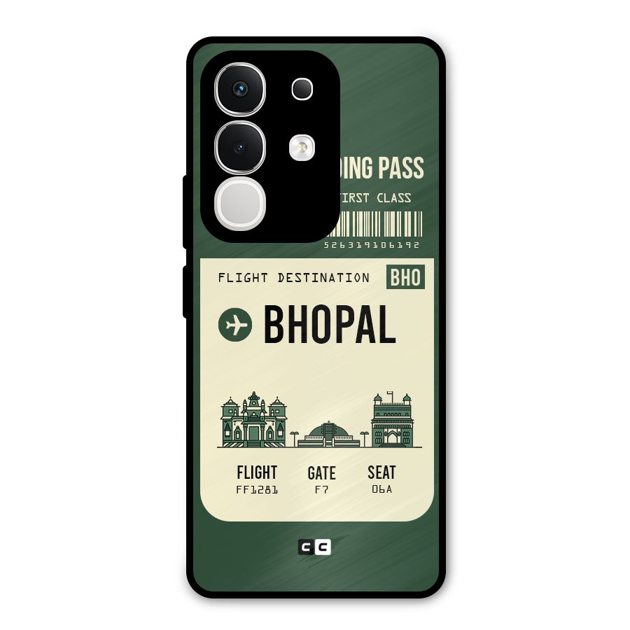 Bhopal Boarding Pass Metal Back Case for iQOO Z10x