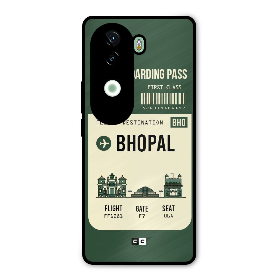 Bhopal Boarding Pass Metal Back Case for iQOO Z9s