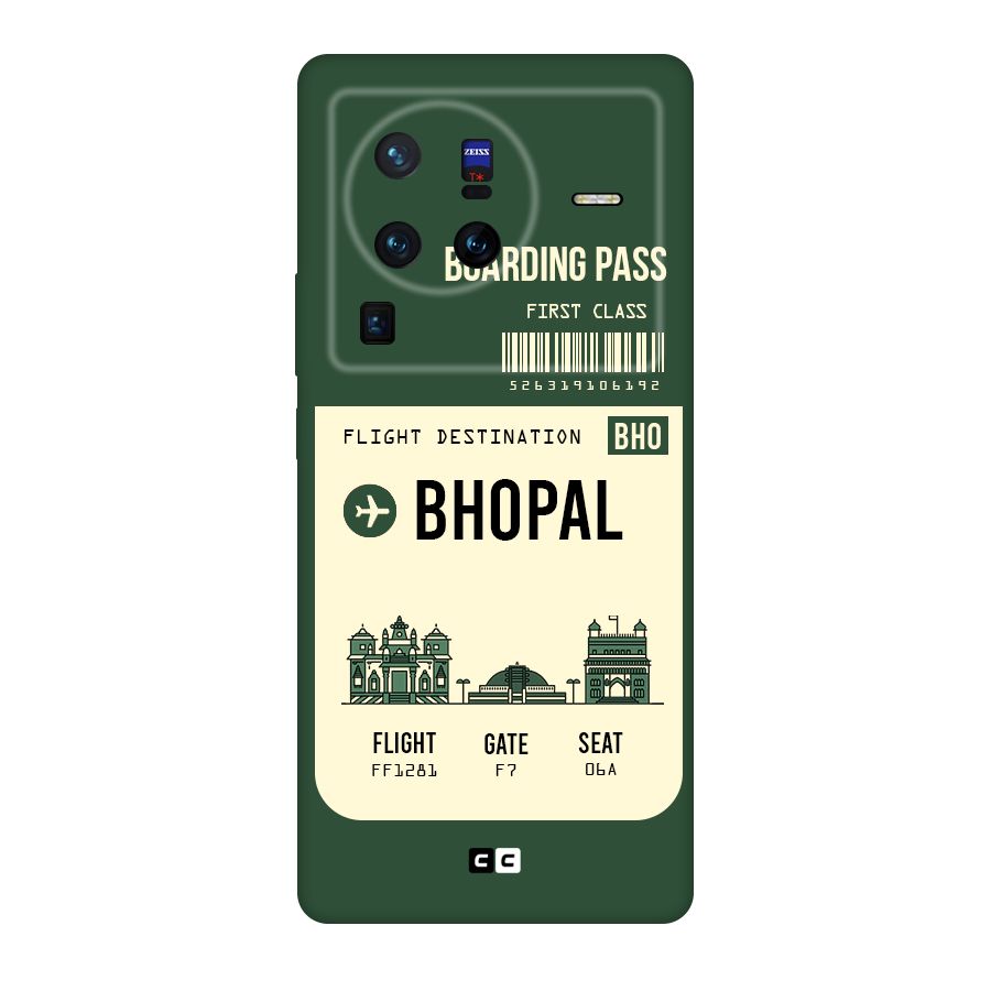 Bhopal Boarding Pass Original Polycarbonate Back Case for Vivo X80