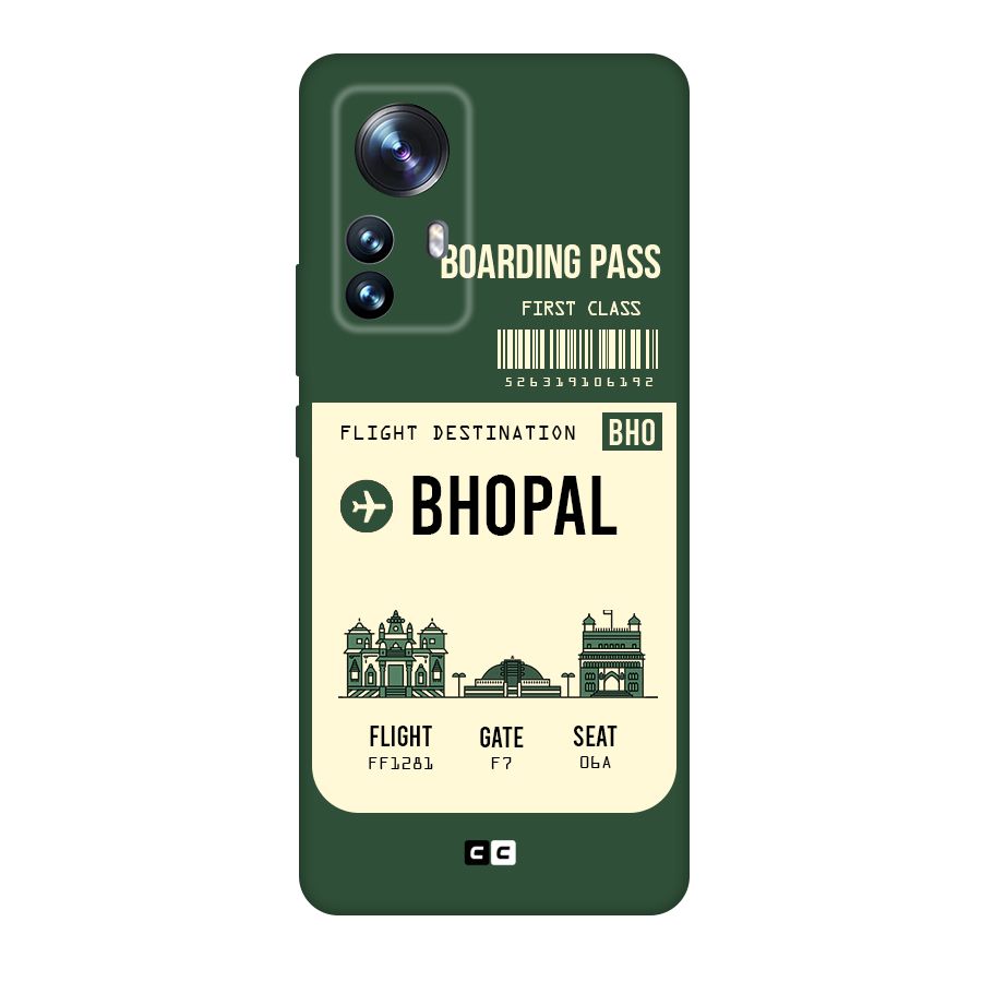 Bhopal Boarding Pass Original Polycarbonate Back Case for Xiaomi 12 Pro