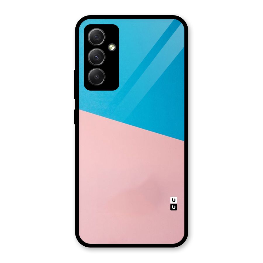 Bicolor Design Glass Back Case for Galaxy A34