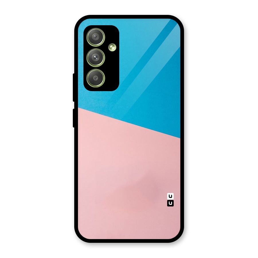 Bicolor Design Glass Back Case for Galaxy A54