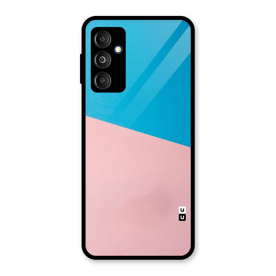 Bicolor Design Glass Back Case for Galaxy M14 5G