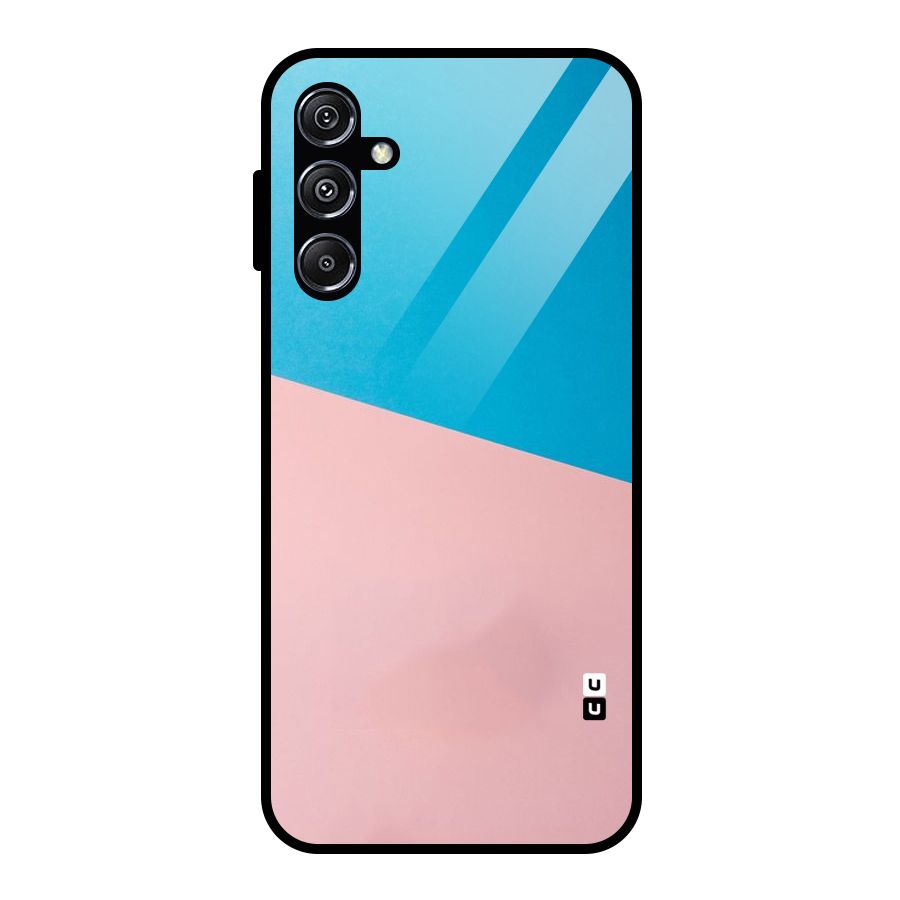 Bicolor Design Glass Back Case for Galaxy M34 5G