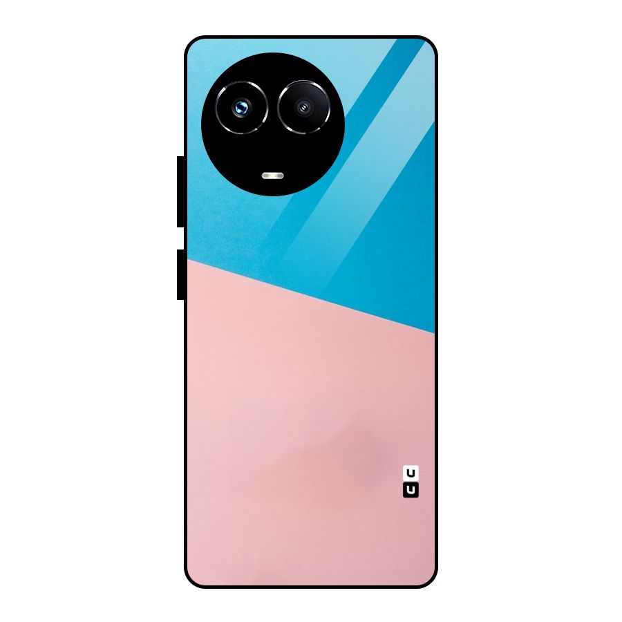 Bicolor Design Glass Back Case for Realme 11X