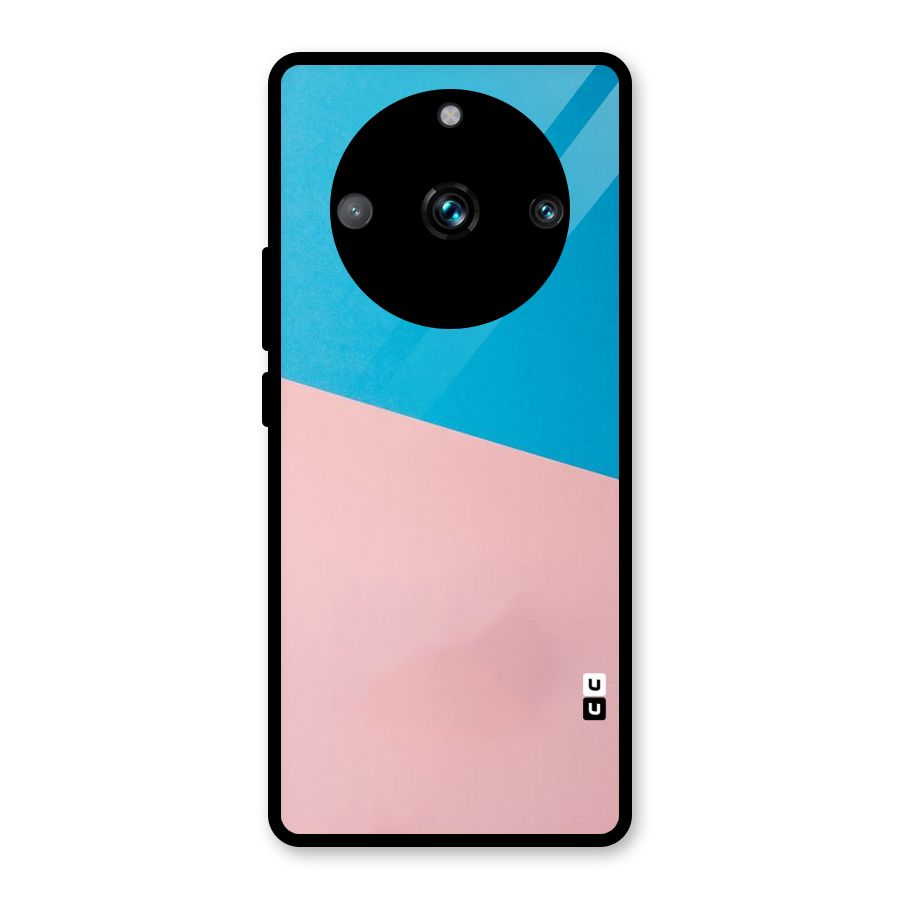 Bicolor Design Glass Back Case for Realme 11 Pro