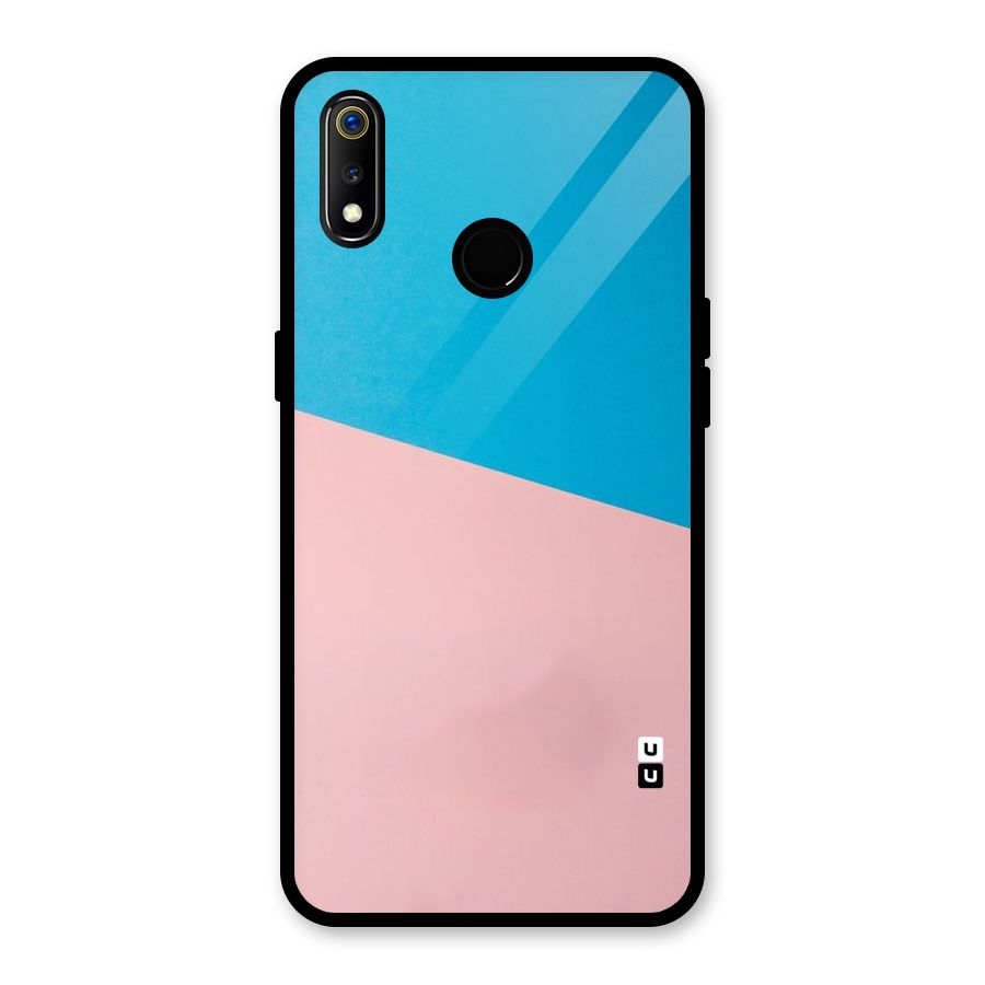 Bicolor Design Glass Back Case for Realme 3i