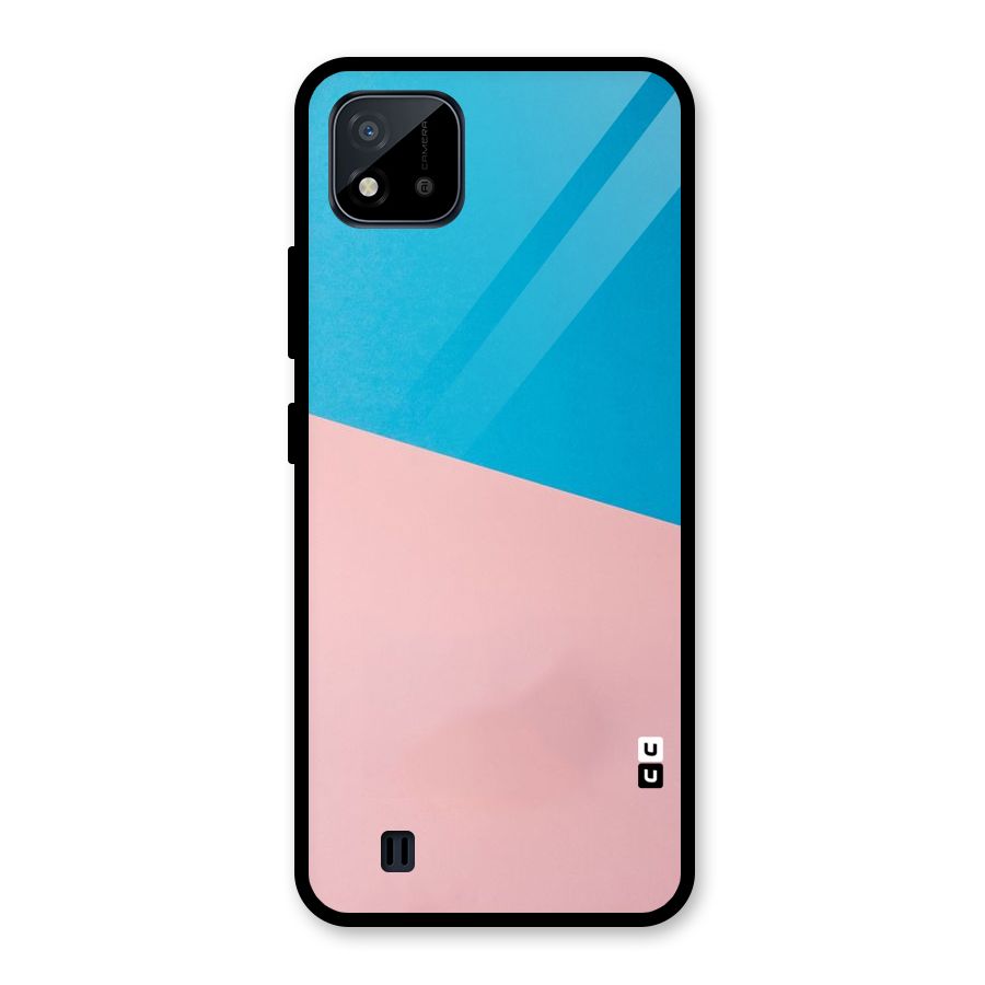 Bicolor Design Glass Back Case for Realme C11 2021