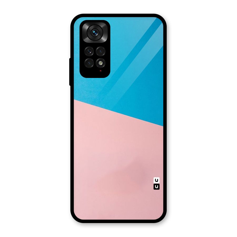 Bicolor Design Glass Back Case for Redmi Note 11S