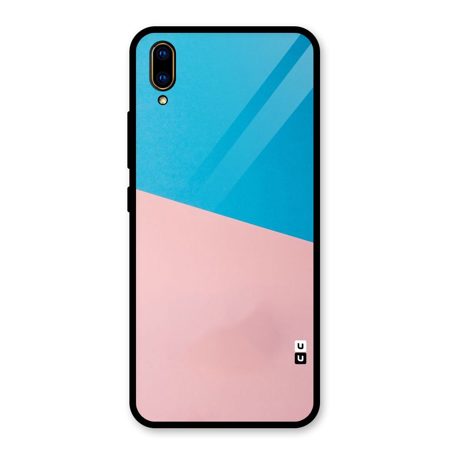 Bicolor Design Glass Back Case for Vivo V11 Pro