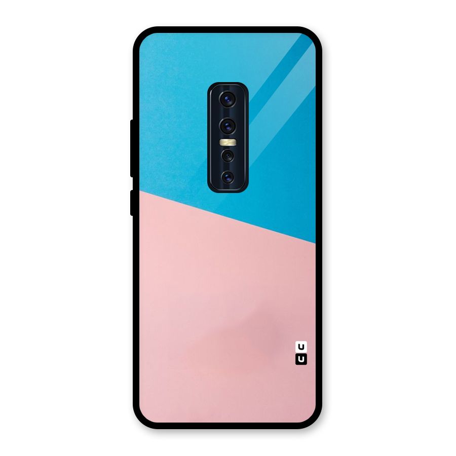 Bicolor Design Glass Back Case for Vivo V17 Pro