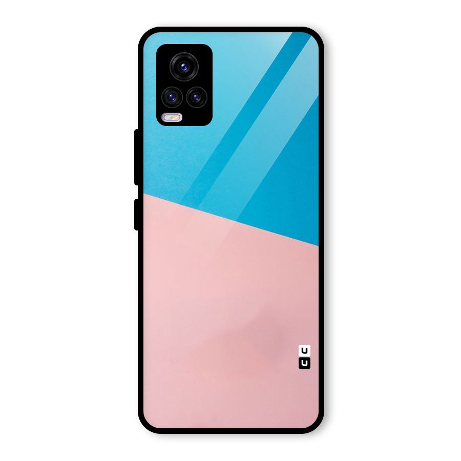 Bicolor Design Glass Back Case for Vivo V20 2021