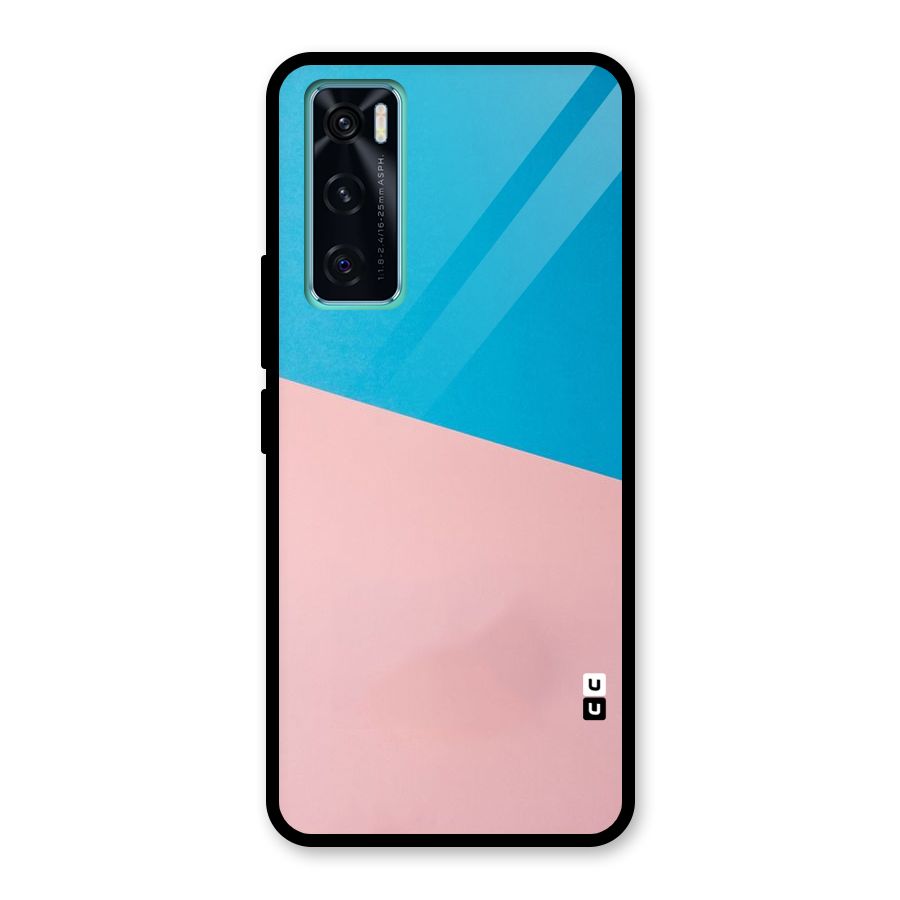 Bicolor Design Glass Back Case for Vivo V20 SE