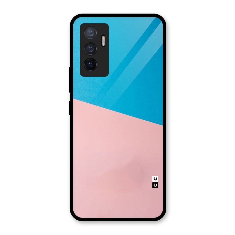 Bicolor Design Glass Back Case for Vivo V23e