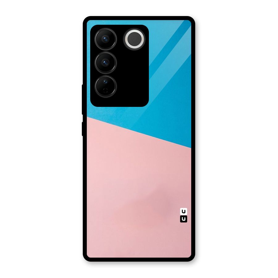 Bicolor Design Glass Back Case for Vivo V27