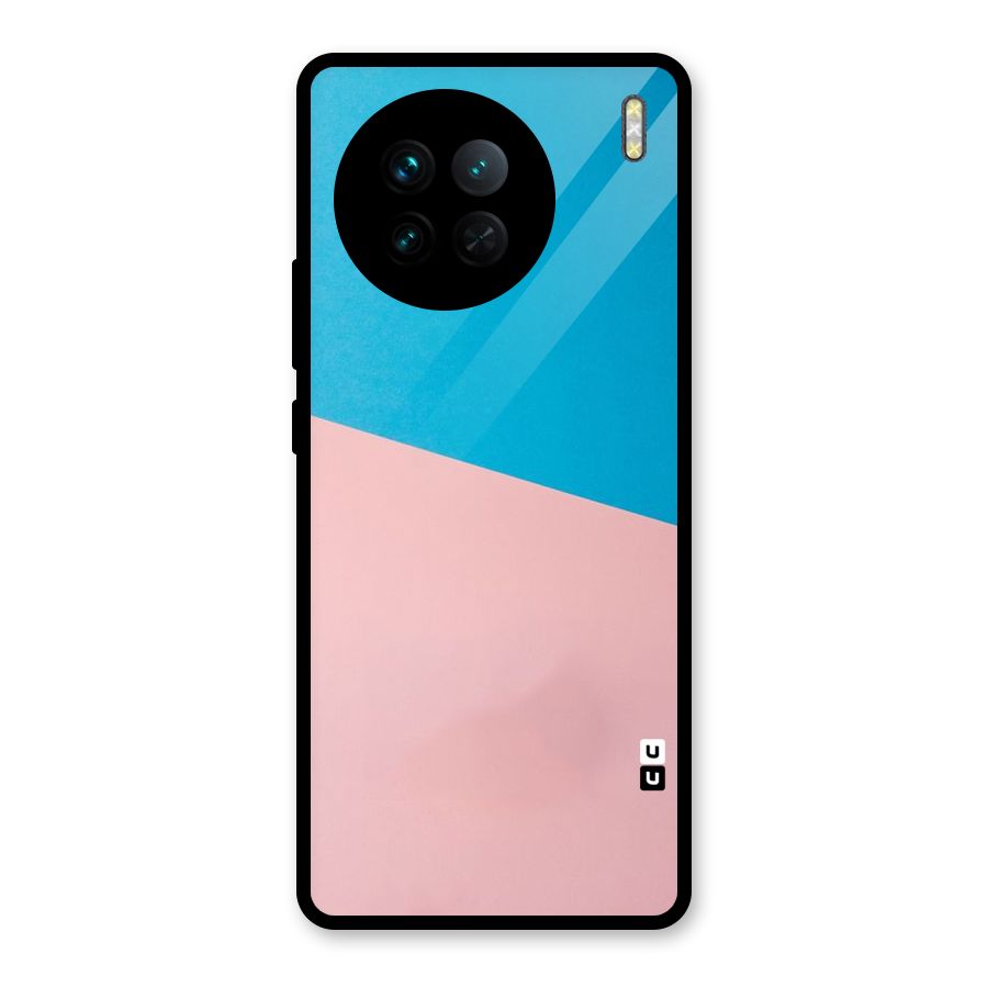 Bicolor Design Glass Back Case for Vivo X90