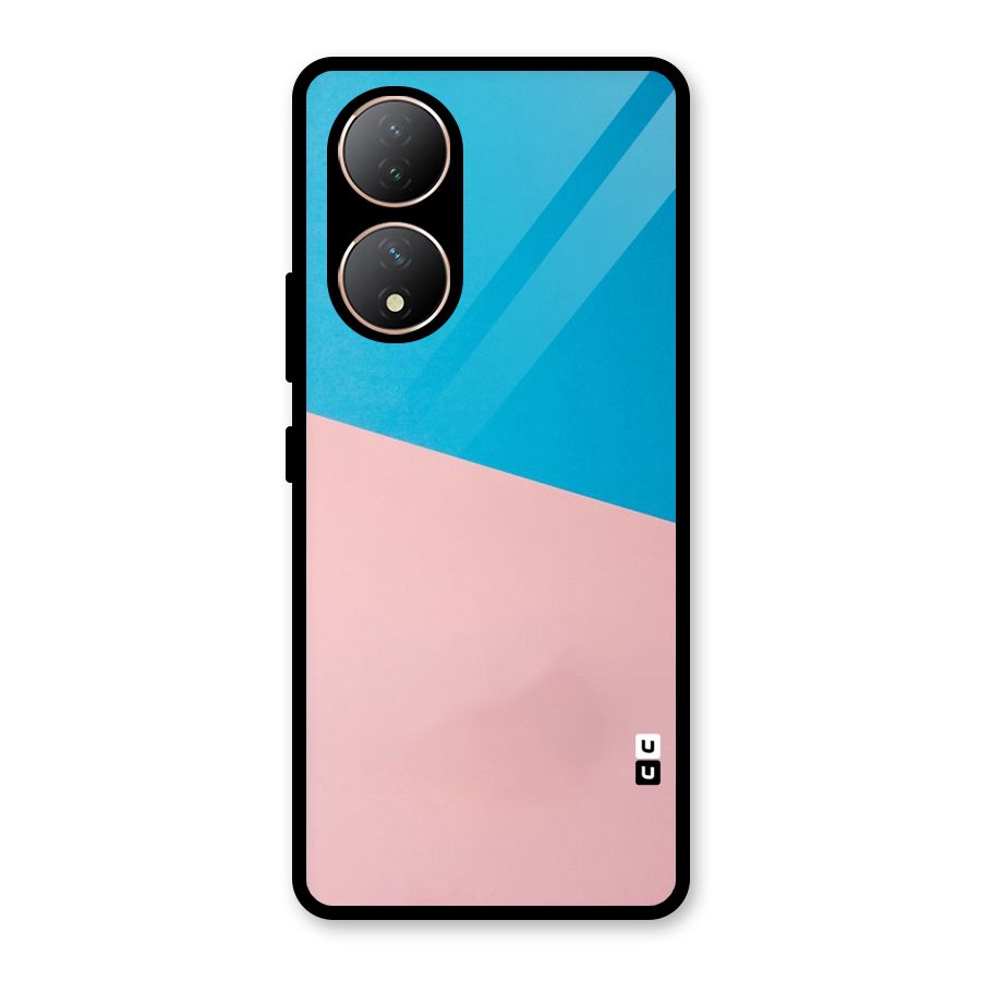 Bicolor Design Glass Back Case for Vivo Y100A