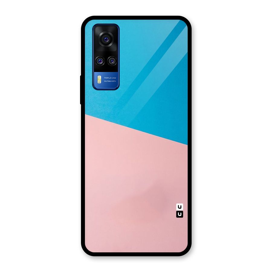 Bicolor Design Glass Back Case for Vivo Y31