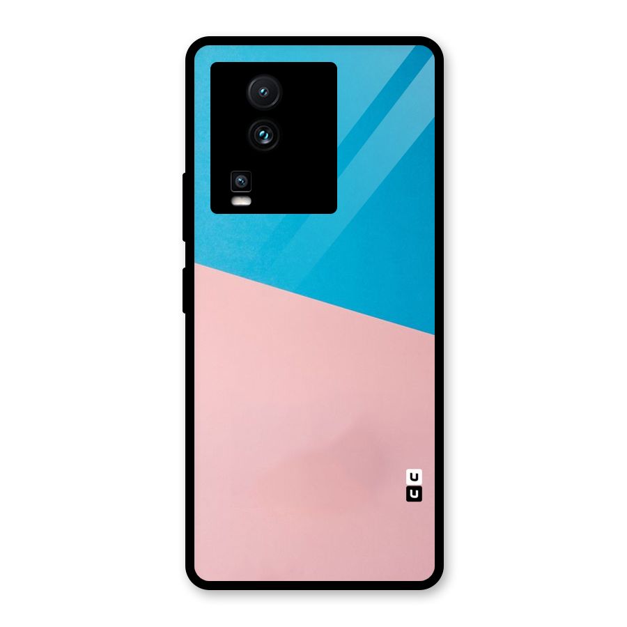 Bicolor Design Glass Back Case for Vivo iQOO Neo 7 Pro