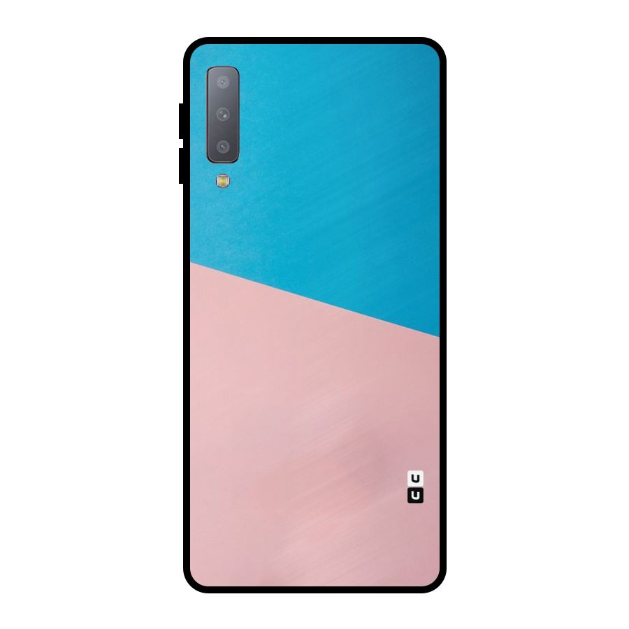 Bicolor Design Metal Back Case for Galaxy A7 (2018)