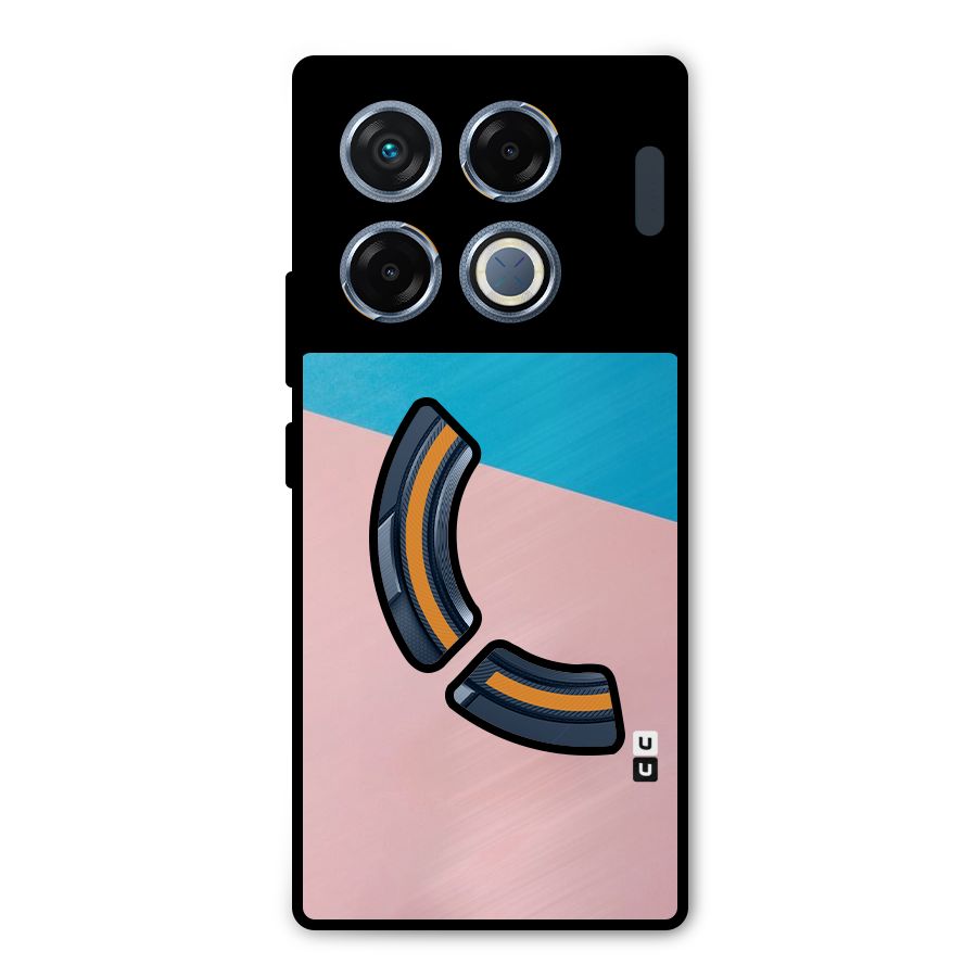 Bicolor Design Metal Back Case for Infinix GT 20 Pro