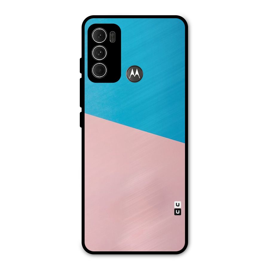Bicolor Design Metal Back Case for Moto G60