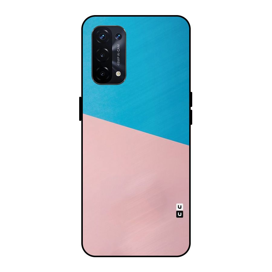 Bicolor Design Metal Back Case for Oppo A74 5G