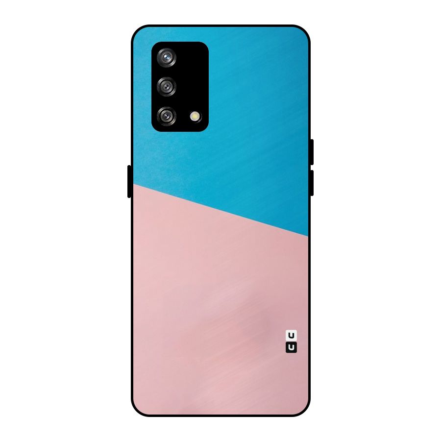 Bicolor Design Metal Back Case for Oppo F19