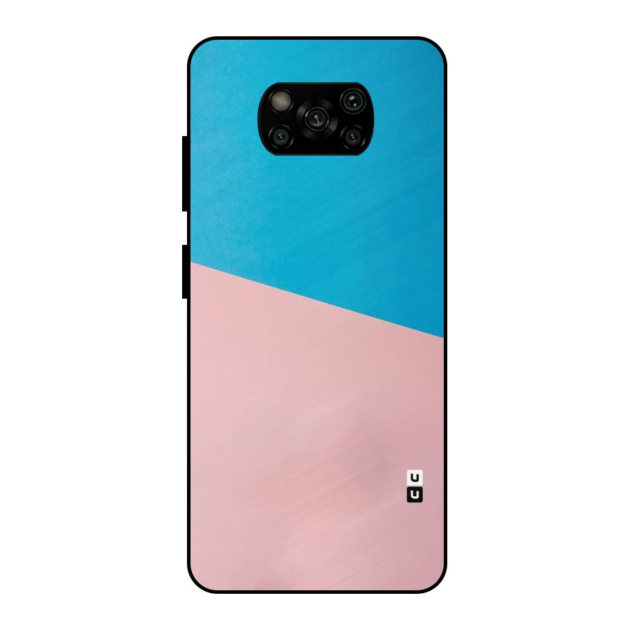 Bicolor Design Metal Back Case for Poco X3