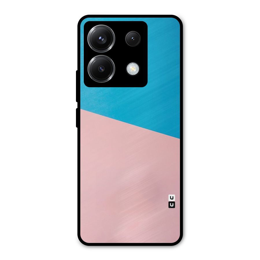 Bicolor Design Metal Back Case for Poco X6
