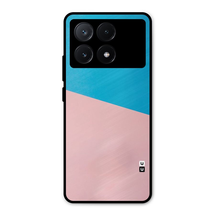 Bicolor Design Metal Back Case for Poco X6 Pro