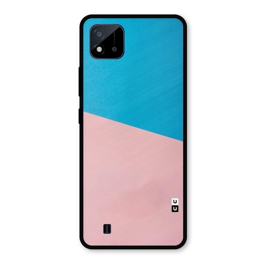 Bicolor Design Metal Back Case for Realme C11 2021