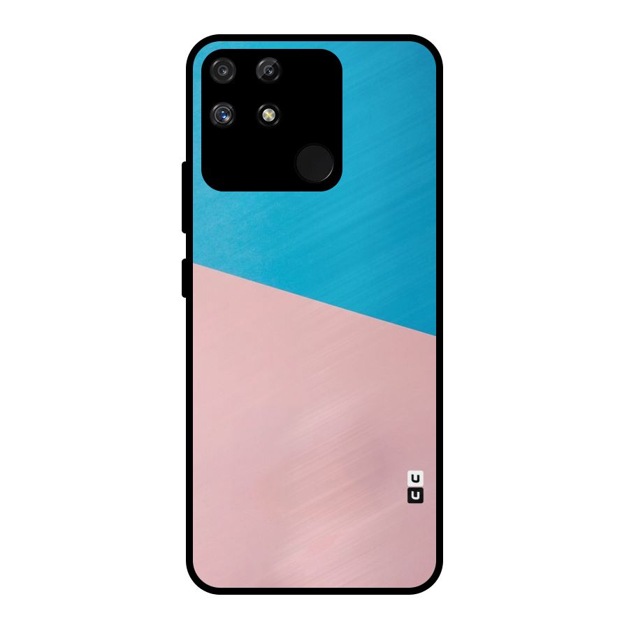 Bicolor Design Metal Back Case for Realme Narzo 50A