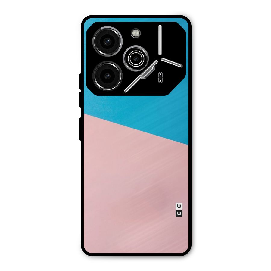 Bicolor Design Metal Back Case for Tecno Pova 6 Pro