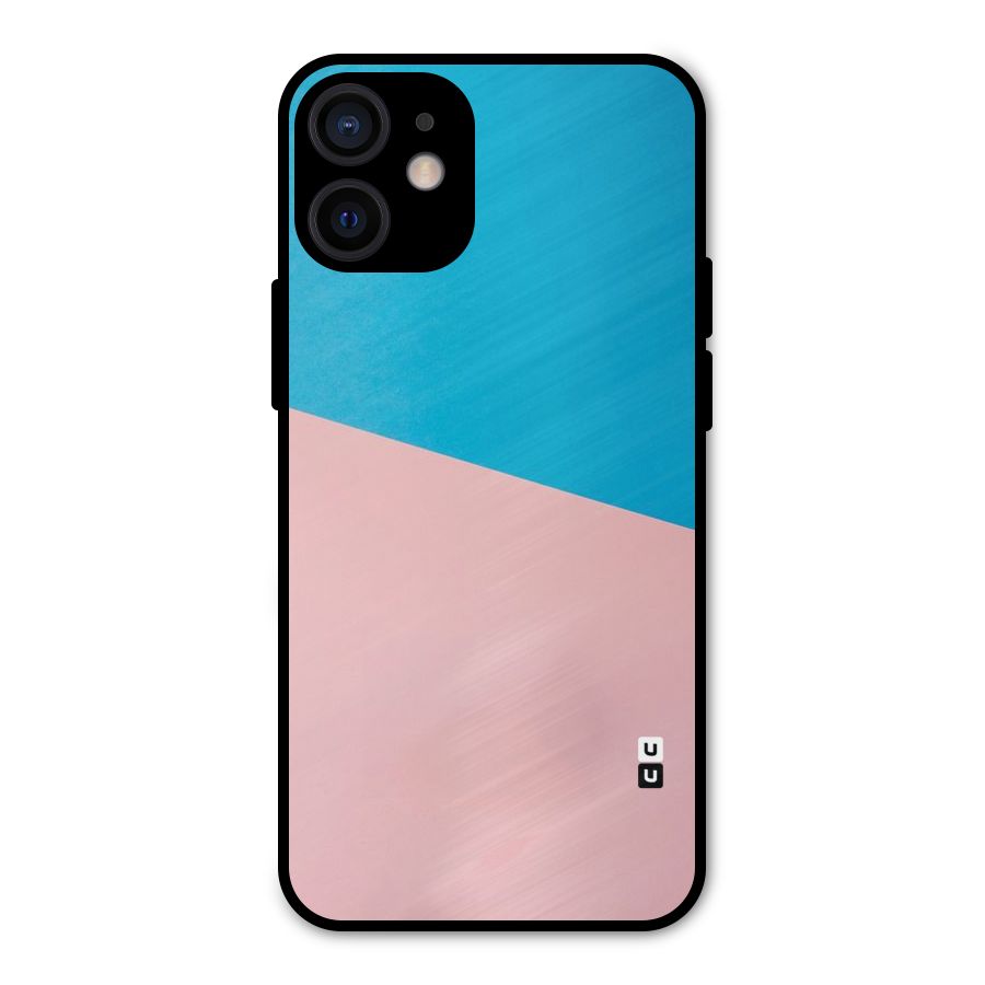 Bicolor Design Metal Back Case for iPhone 12 Mini