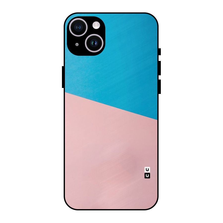 Bicolor Design Metal Back Case for iPhone 14 Plus