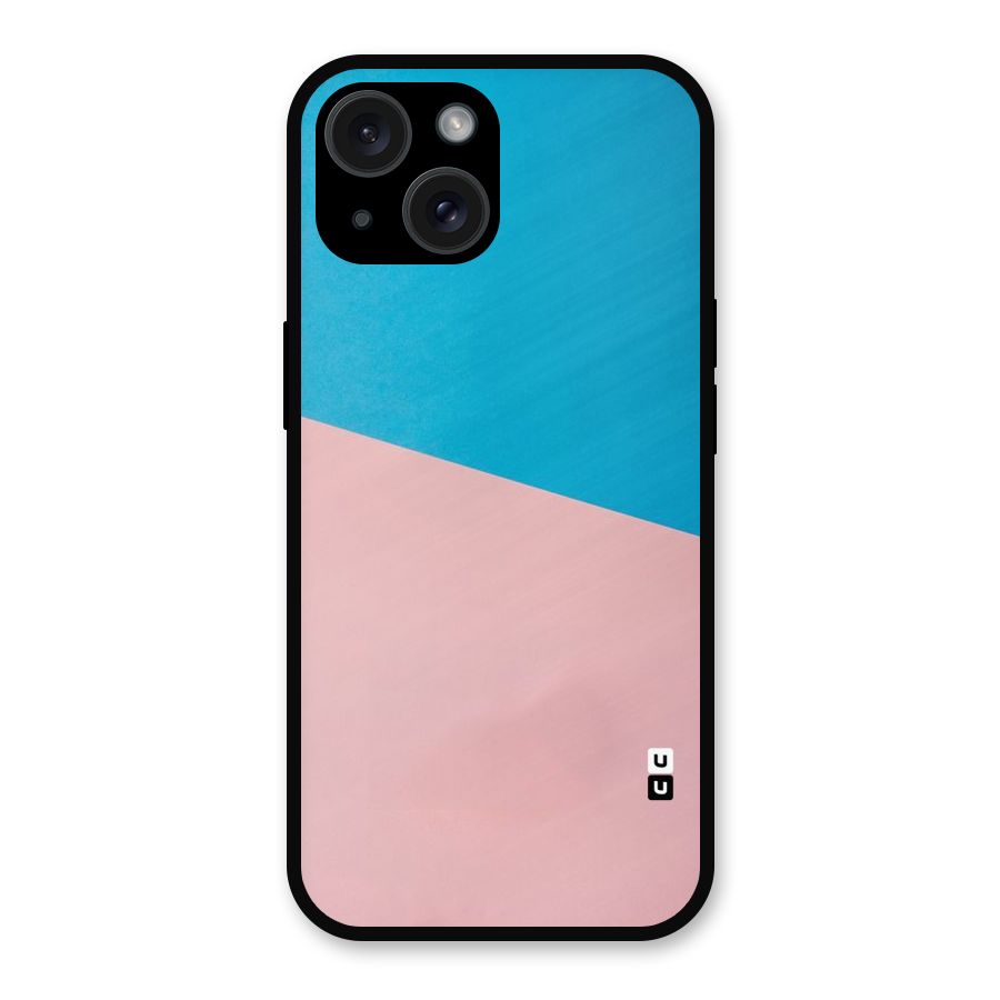 Bicolor Design Metal Back Case for iPhone 15