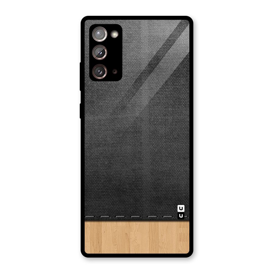 Bicolor Wood Texture Glass Back Case for Galaxy Note 20