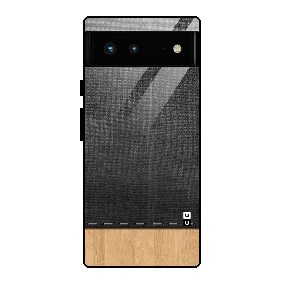 Bicolor Wood Texture Glass Back Case for Google Pixel 6