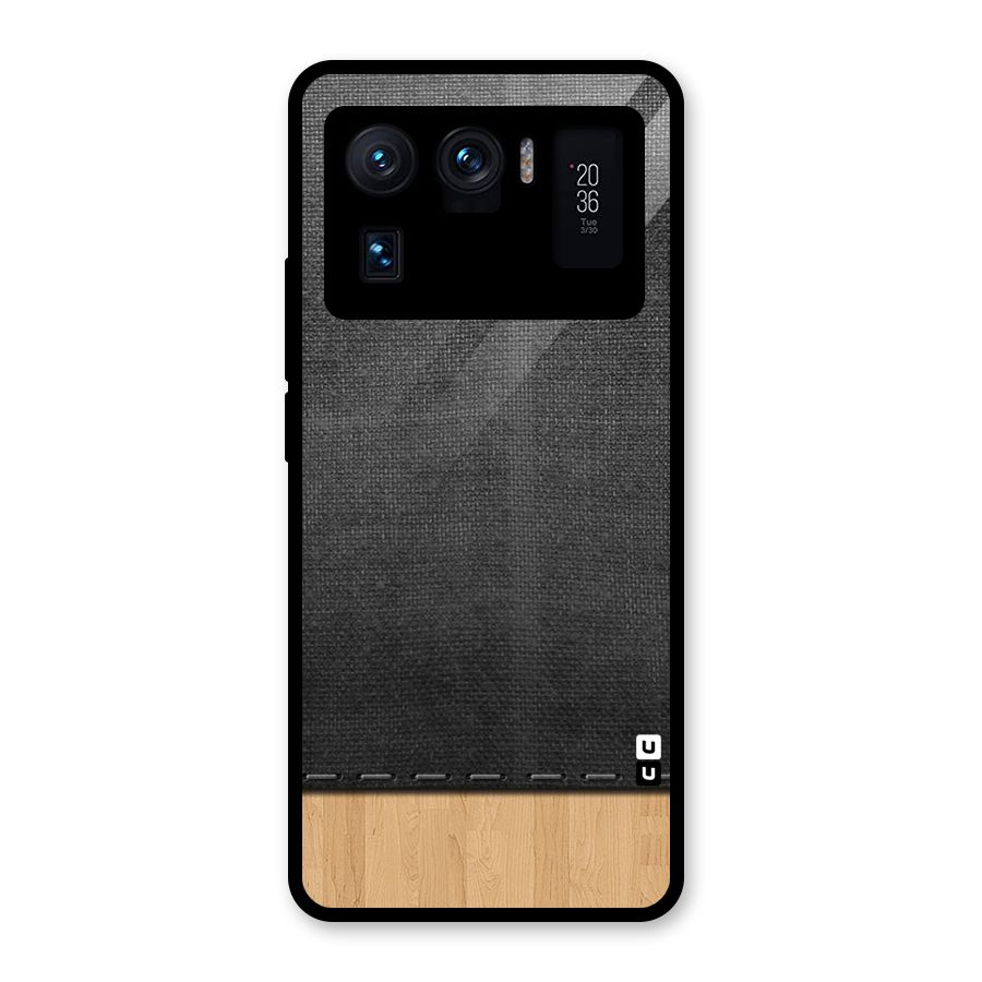 Bicolor Wood Texture Glass Back Case for Mi 11 Ultra