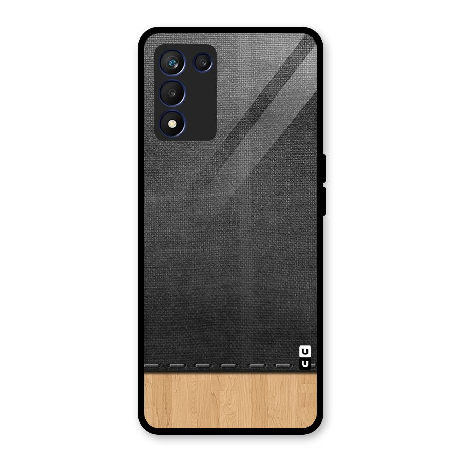 Bicolor Wood Texture Glass Back Case for Realme 9 5G Speed