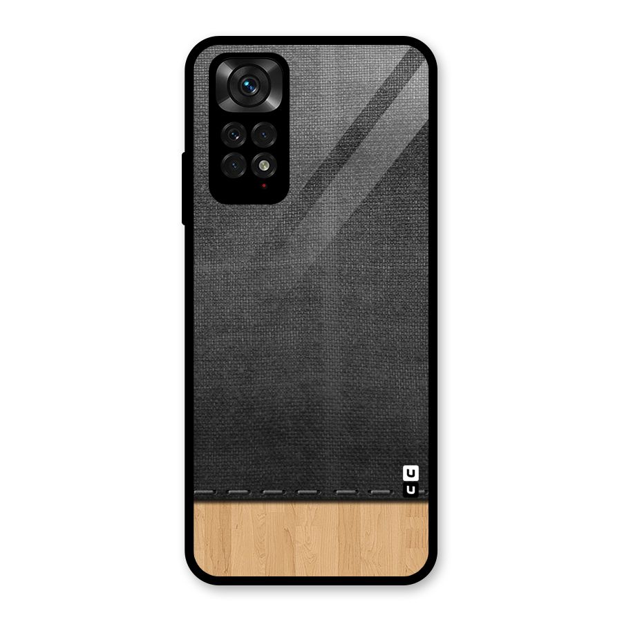 Bicolor Wood Texture Glass Back Case for Redmi Note 11S