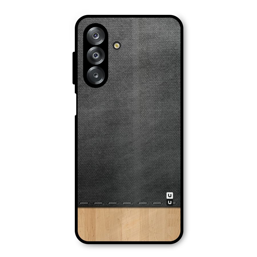 Bicolor Wood Texture Metal Back Case for Galaxy A26