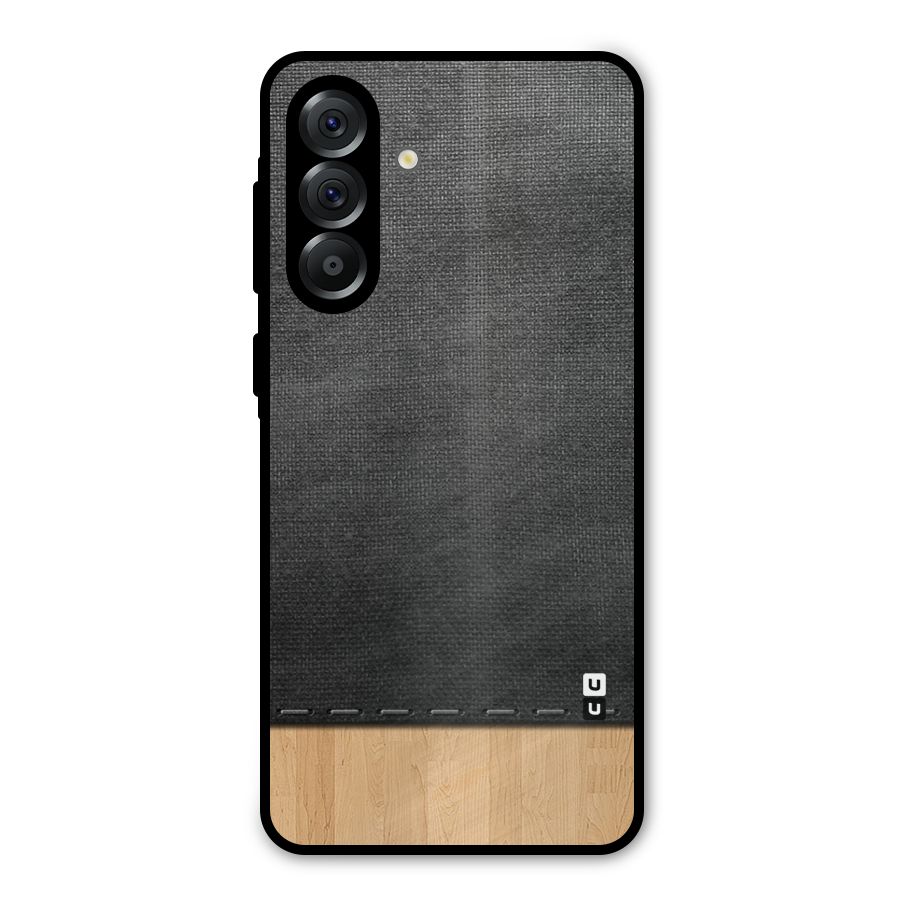 Bicolor Wood Texture Metal Back Case for Galaxy A56