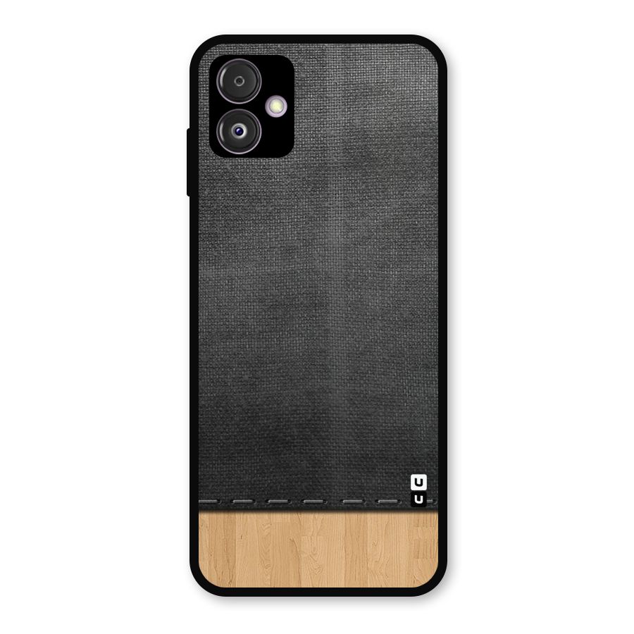 Bicolor Wood Texture Metal Back Case for Galaxy F14