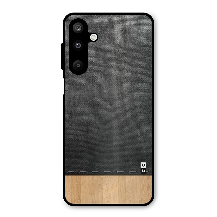 Bicolor Wood Texture Metal Back Case for Galaxy M16